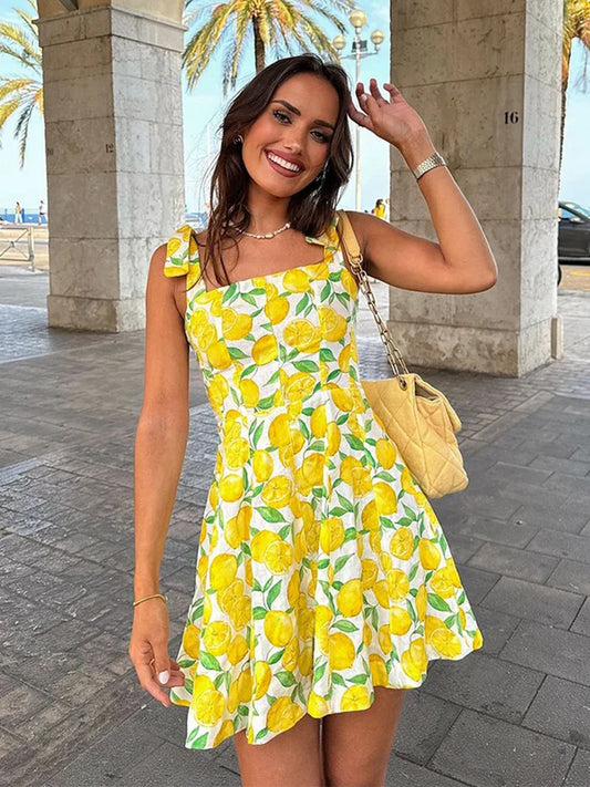 Melonie™ - Lemon Summer Dress