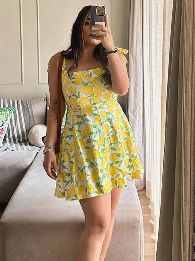 Melonie™ - Lemon Summer Dress